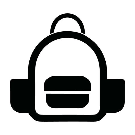 Backpack Icon Silhouette 27767433 Vector Art at Vecteezy