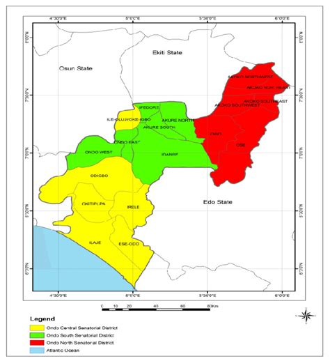 Map Of Ondo State Nigeria - Europe Mountains Map