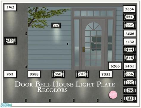 DOT's DoorBell House Light Plate Re #479217 Sims 1, Sims Games, Sims 4 ...