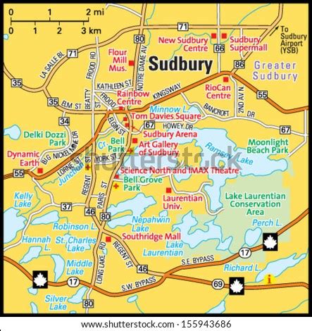 Map Of Sudbury | Color 2018