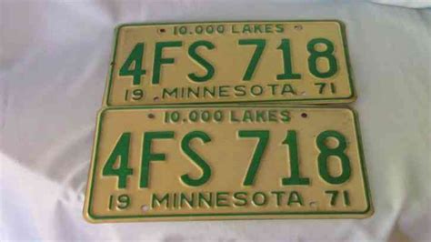 Minnesota Collector License Plate Olds 455