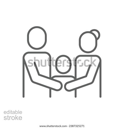 Family Icon Simple Outline Style Parents Stock Vector (Royalty Free) 2387325271 | Shutterstock