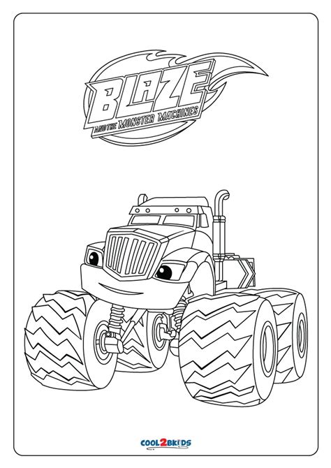 Free Printable Blaze and The Monster Machines Coloring Pages For Kids