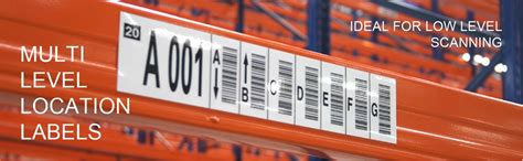 Multi Level Rack Labels | Labels, Barcode labels, How to level ground