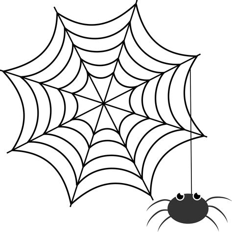 Vector illustration of spider character and web in cartoon style for Halloween design. Gothic ...