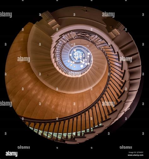 Cecil Brewer staircase - Heals, Tottenham Court Road Stock Photo - Alamy