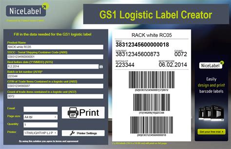 GS1 Pallet Labeling | NiceLabel