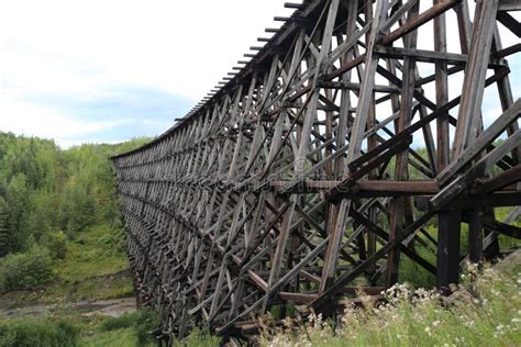 Old Train Trestle stock image. Image of wood, train, abandoned - 20451171