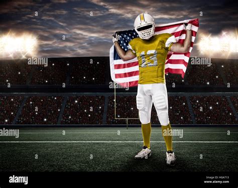 American football yellow flag hi-res stock photography and images - Alamy