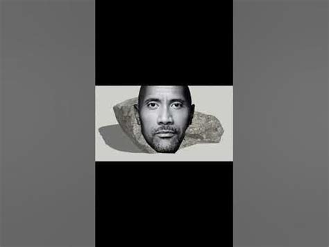 The Rock photoshopped onto a rock - YouTube