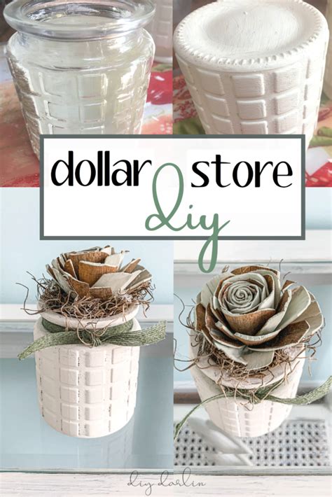 DIY Dollar Store Crafts: Easy Rustic Jar - DIY Darlin'