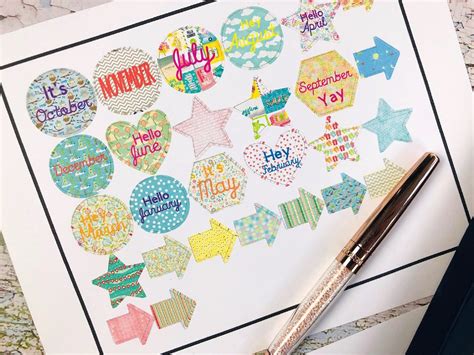 Pretty Printable Planner Stickers, A Cricut Print And Cut Tutorial Uk