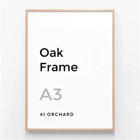 Oak Frame A3 | Solid Wood Picture Frames | 41 Orchard