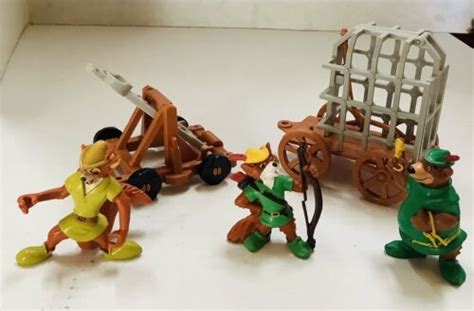 Vintage Disney Robin Hood PVC Toy Figure set | #4638053024