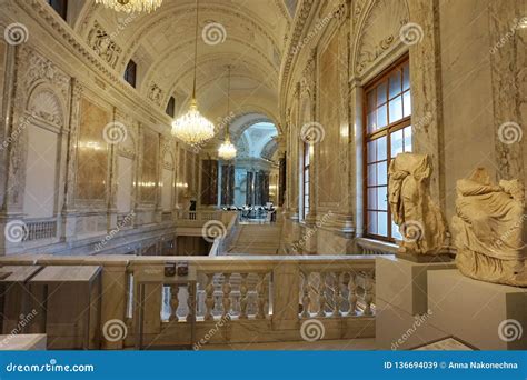 Interior Rooms, Stairs and Halls with Columns of the Hofburg Palace in Vienna Editorial Stock ...