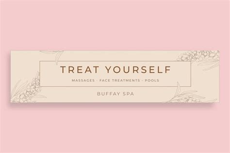 Free Vector | Aesthetic buffay spa linkedin banner