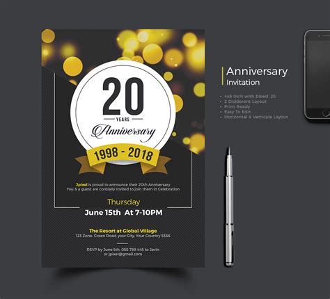 Anniversary Invitation on Behance