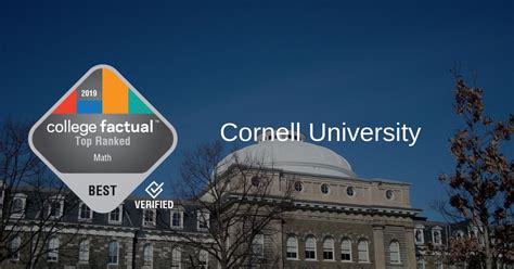 2019 Ranking Places Math Program at Cornell at #4 in Nation - College ...