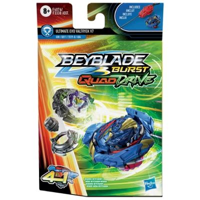 Instructions Manual & Rules for Beyblade Burst QuadDrive Ultimate Evo Valtryek V7 Spinning Top ...