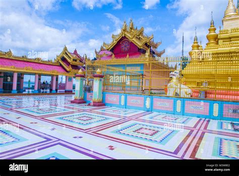 Sagaing hill Pagoda in Myanmar Stock Photo - Alamy