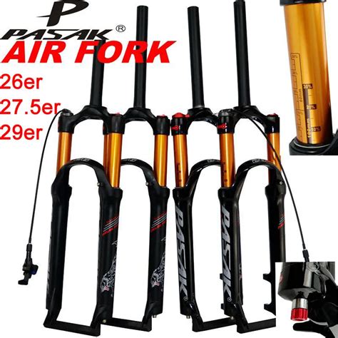 MTB Mountain Bike Suspension Fork 26 27.5 29 ER Bicycle Air Fork Resilience Oil Damping Line ...