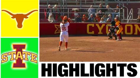 #10 Texas vs Iowa State Highlights | NCAA Softball Highlights | 2023 ...