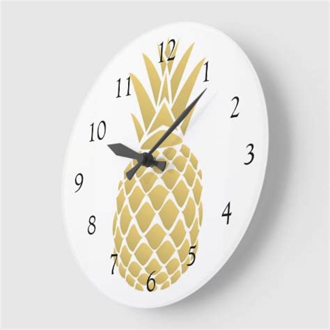 Pineapple Wall Clock | Zazzle