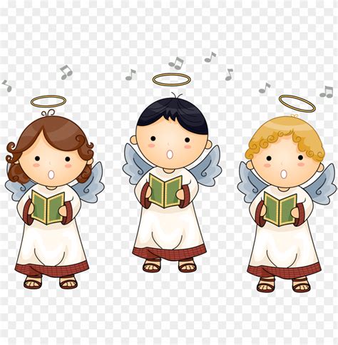 Christmas Angels Singing Clipart PNG Transparent With Clear Background ...