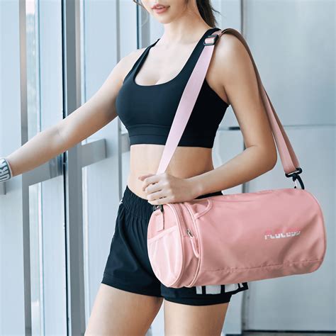 FLOLESS Small Sports Gym Bag for Women, Waterproof Workout Bags for Gym ...