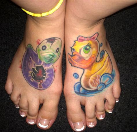 Rubber duck tattoos. So cute...would never get Duck Tattoos, Body Art Tattoos, Cool Tattoos ...