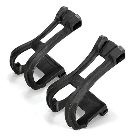 2017 New Arrivals Lightweight Plastic Road Bike Pedals with Double Toe Clips Cycle Pedal Bike ...