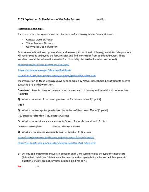 Exploration 3 - Triton Moon - A103 Exploration 3- The Moons of the ...