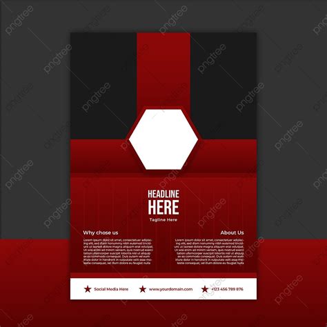 Free Flyer Template In Red Template Download on Pngtree