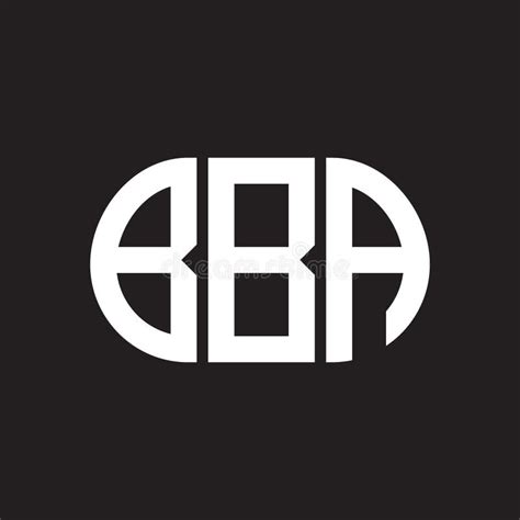 BBA Letter Logo Design on Black Background. BBA Stock Vector ...