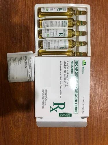 Nicardipine Hydrochloride Injection, For Hospital at Rs 60/piece in Rangareddy