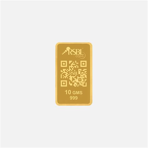10gm 999 purity gold bar – RSBL eCoins