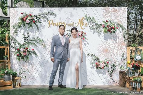 60 ไอเดียฉากถ่ายรูปงานแต่งสวยๆ Backdrop - Thainarak.net | การตกแต่งงานแต่งงาน, วันแต่งงาน, ฉาก ...