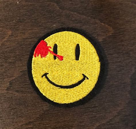 Watchmen Symbol Iron-on Embroidered Smiley Face Patch - Etsy