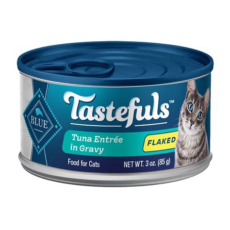 Blue Buffalo Blue Tastefuls Tuna Entree in Gravy Flaked Wet Cat Food, 3 ...