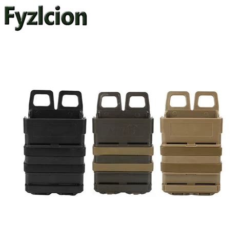 2 Pieces Tactical Hunting Airsoft Gun Accessories Fast Molle Mag Pouch M4 M16 AR15 Amm unition ...