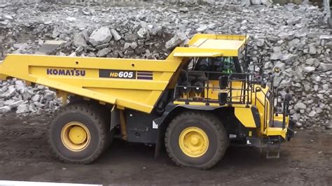 Komatsu HD605 Off-Highway truck demonstration - YouTube