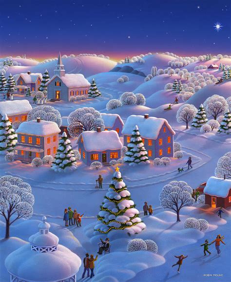 Winter Wonderland Painting by Robin Moline - Pixels