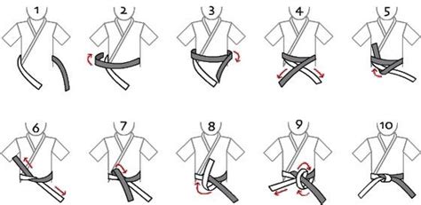 the instructions for how to tie a belt