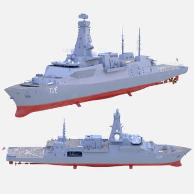 Type 26 Frigate - 3D Model by frezzy