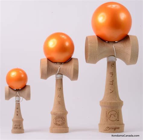 Trio Kendama - Mini, Standard, Dragon - Metallic Orange - Kendama ...