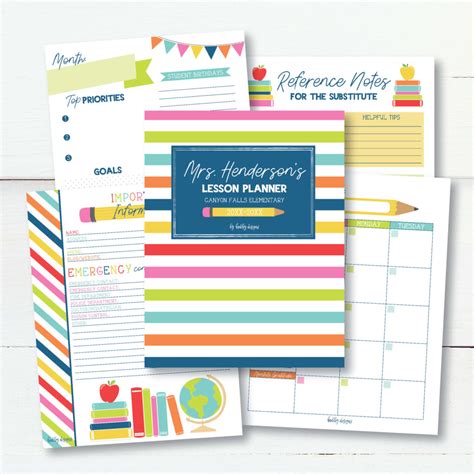 Printable Lesson Planner