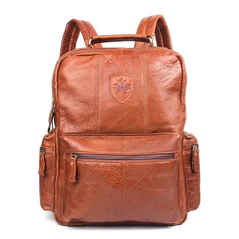 [41% OFF] 2021 Unisex Genuine Leather Laptop Backpack Women School Bags ...