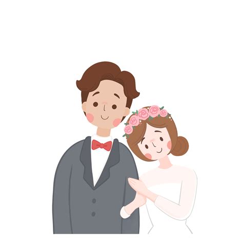 Bride and Groom, Weddings Couple on Transparent Background. 19873382 PNG