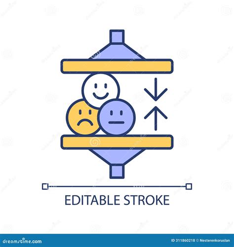 Emotions Affective Flattening RGB Color Icon Stock Vector - Illustration of mental, design ...