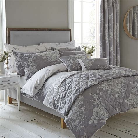 Laura Grey Jacquard Bed Linen Collection | Bed linen sets, Bed linen ...